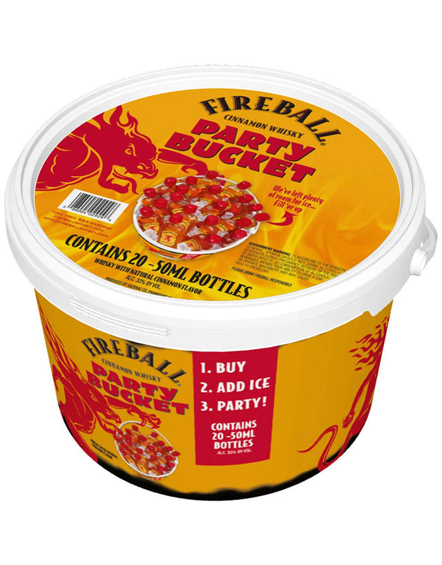 FIREBALL PARTY BUCKET 20 PACK OF 50 ML BOTTLES – HORSEMAN